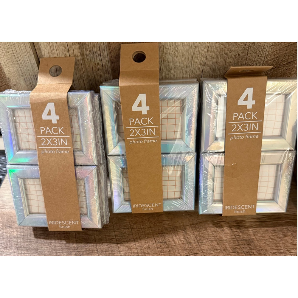 Harbortown 4pk 2"x3" Soft Linear Profile Mini Picture Frames - Set of 12 - NEW